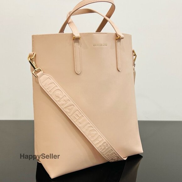 Michael Kors Tote Bag Handbag Purse Crossbody Strap Blush Pink Travel NEW - Picture 3 of 14
